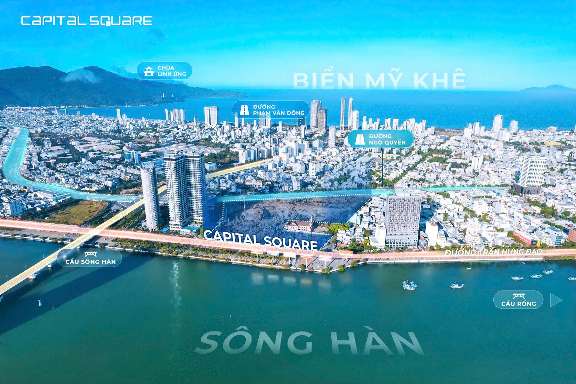 Phối cảnh City in City Capital Square view sông Hàn