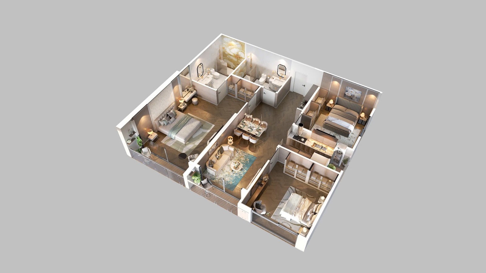 Căn Hộ 3 Phòng Ngủ & Duplex